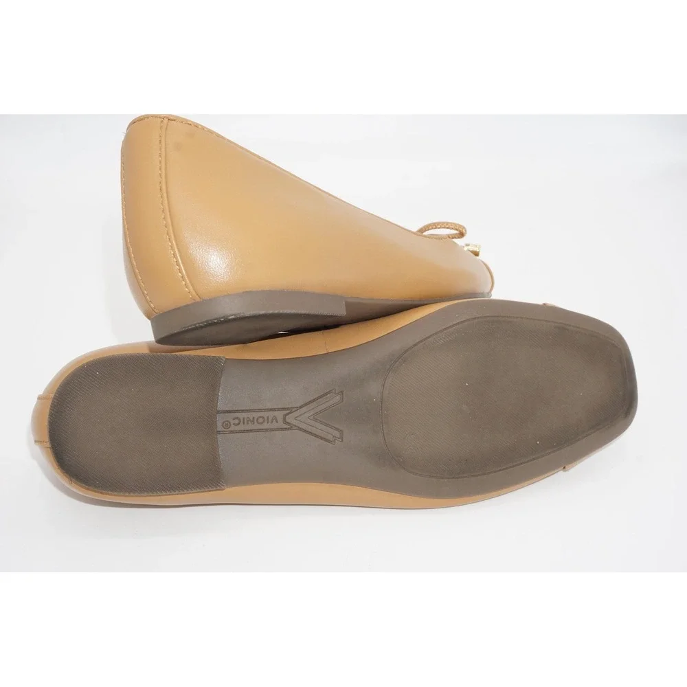 Vionic Klara Ballet Flats Womens Size 7 Brown Comfort Cushioned Slip On Shoes - Picture 7 of 7